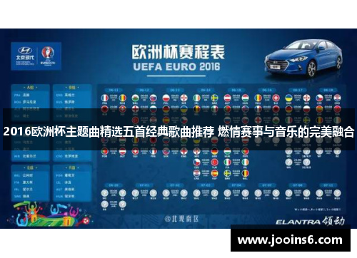 2016欧洲杯主题曲精选五首经典歌曲推荐 燃情赛事与音乐的完美融合