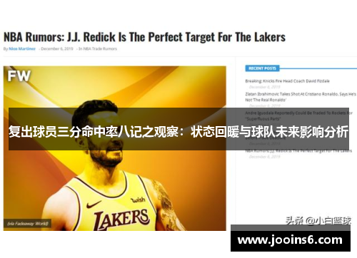 复出球员三分命中率八记之观察：状态回暖与球队未来影响分析